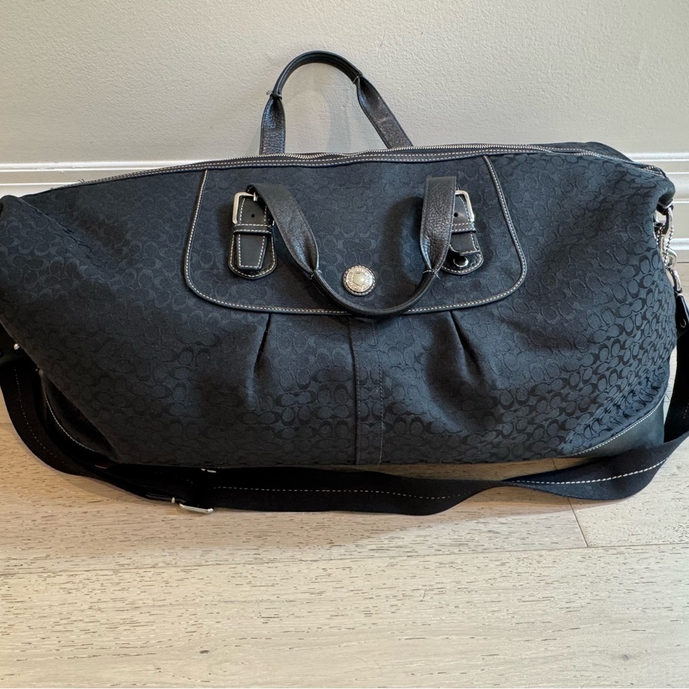 Black Coach Weekender Bag